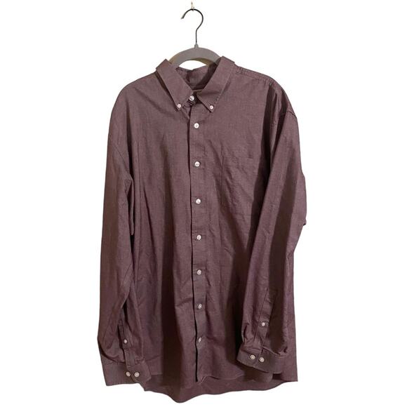 Duluth Trading Co. Burgundy Button Down Shirt XL Tall - Picture 1 of 5